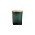 Słoik szklany mrożony matowy na świecę z drewnianą pokrywką 215 ml 315 ml